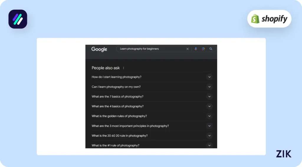 go to Google and input a keyword or search term