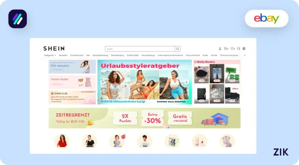 shein Germany dropshipping supplier