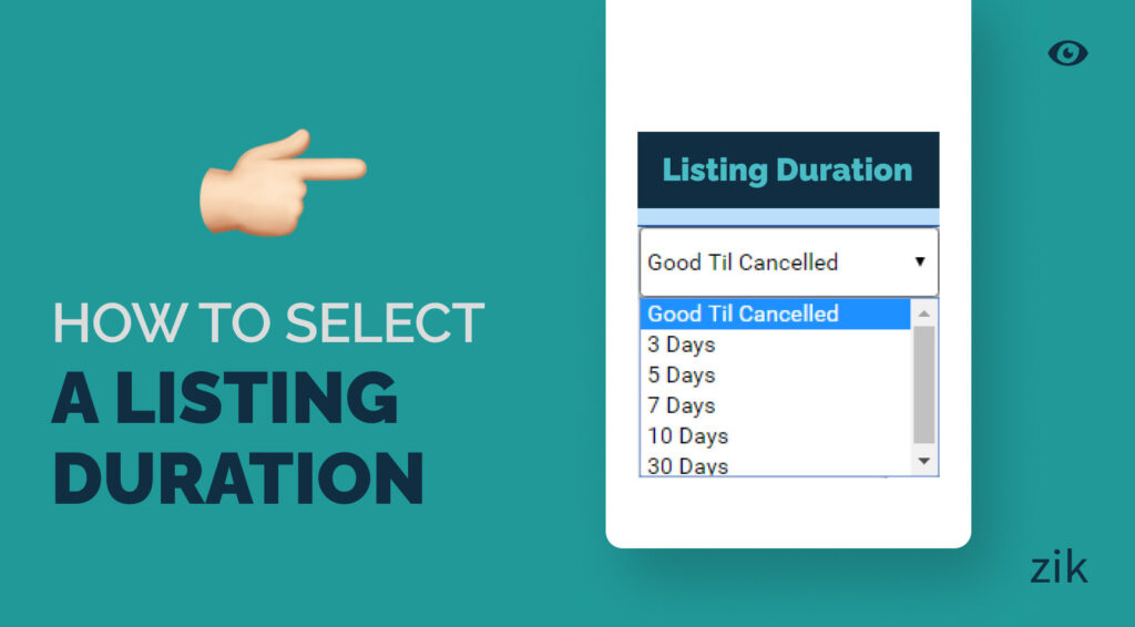 How to Select a Listing Duration