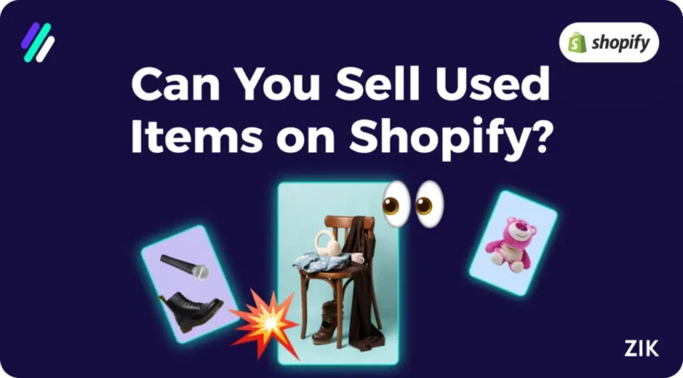 can you sell used items on shopify